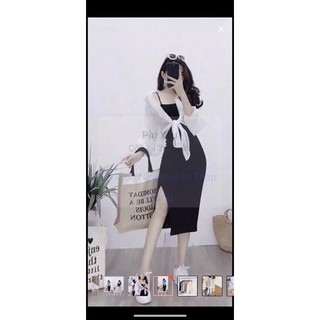 ÁO SƠ MI CỘT DÂY PHỐI KHOÁC