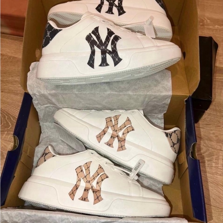 Giày Thể Thao Nam Nữ Mc queen NY, Giày MLB NY Họa Tiết Hàng Cao Cấp Full Box