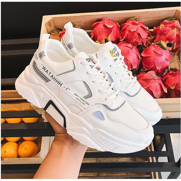 [BÁN CHẠY] Giày nam tăng chiều cao 5cm Phản Quang WATAHHH cực chất - giày thể thao nam
