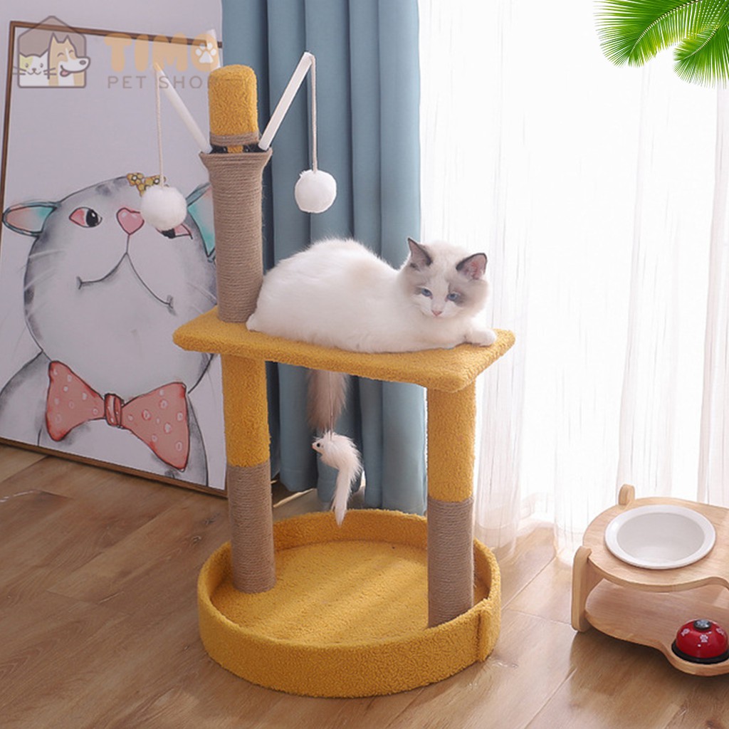 Cây Cào Móng Cho Mèo Lớn - Cattree Trụ Cào Móng &amp; Đồ Chơi Vui Nhộn Cho Mèo (Mẫu Mới 2021)