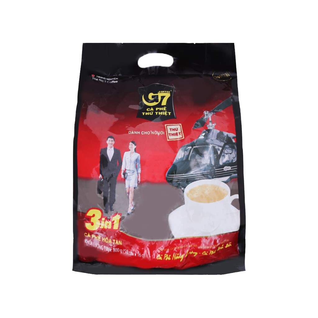 Có Tem - Cà phê sữa hòa tan G7 3in1 Trung Nguyên (bịch 50 gói nhỏ)