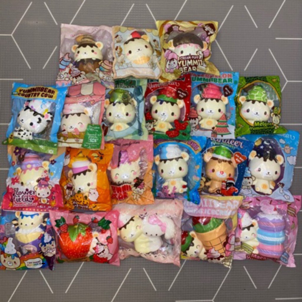 Đồ Chơi Squishy Hình Gấu Linh Vật Dễ Thương
