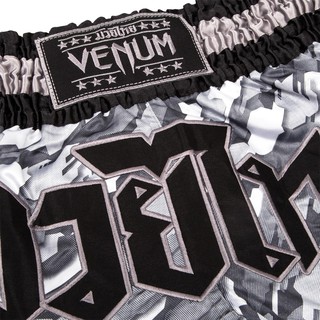 Quần Muay Thai Venum Tecmo - Grey/Black