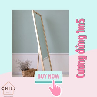Gương soi toàn thân khung gỗ Chill decor - bảo hành 1 đổi 1