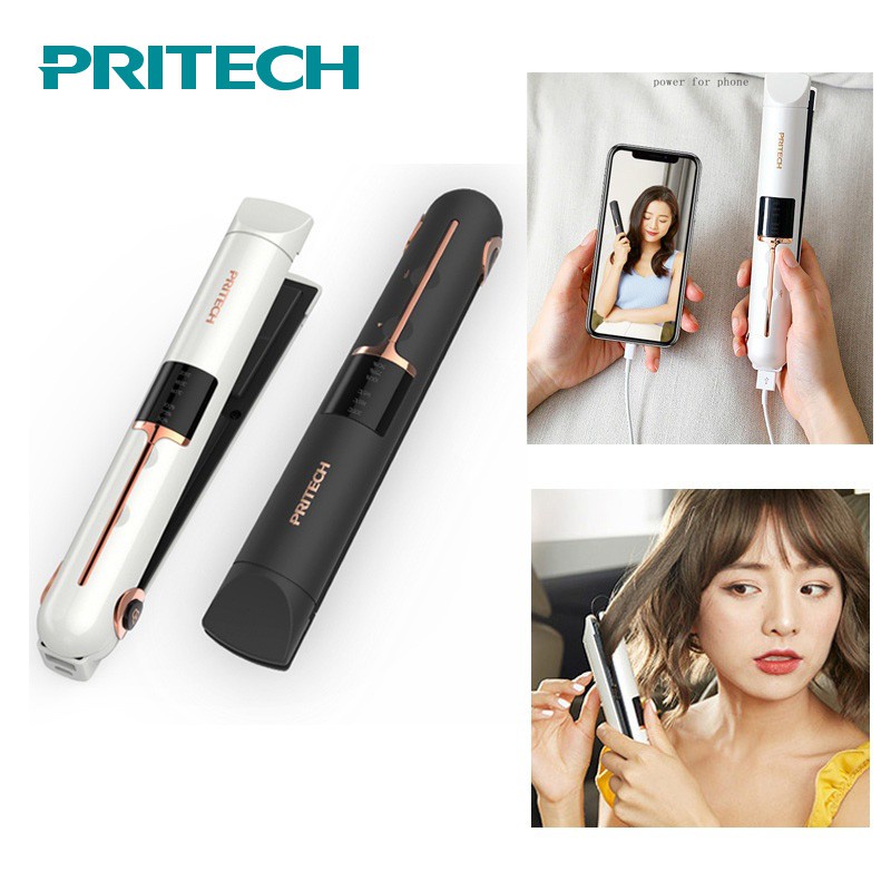 Máy Duỗi Tóc Pritech Kết Nối Không Dây Sạc Dự Phòng