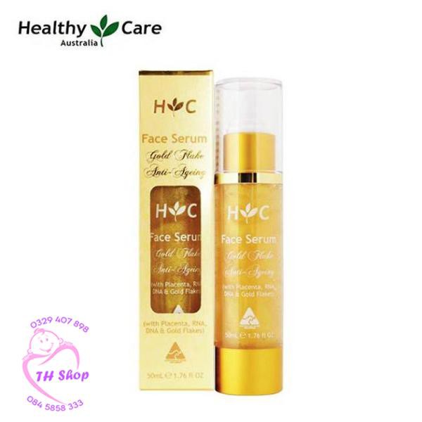 Serum Dưỡng Da Chống Lão Hoá Healthy Care Nhau Thai Cừu & Tinh Thể Vàng Xách Tay Úc