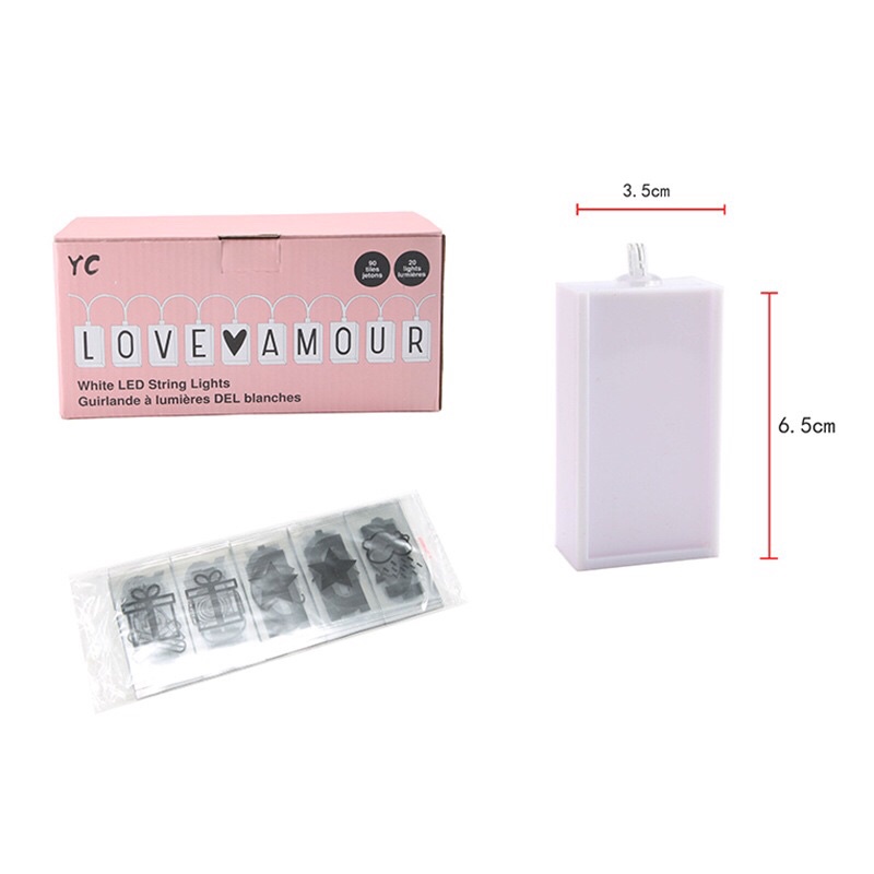 Bảng Chữ Đèn Led Trang Trí 3 Kiểu  Chữ HAPPY BIRTHDAY,5201314,MERY CHRISTMAS.