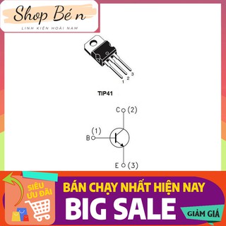 Transistor TIP41 TO-220 NPN 6A 100V (TIP41C)