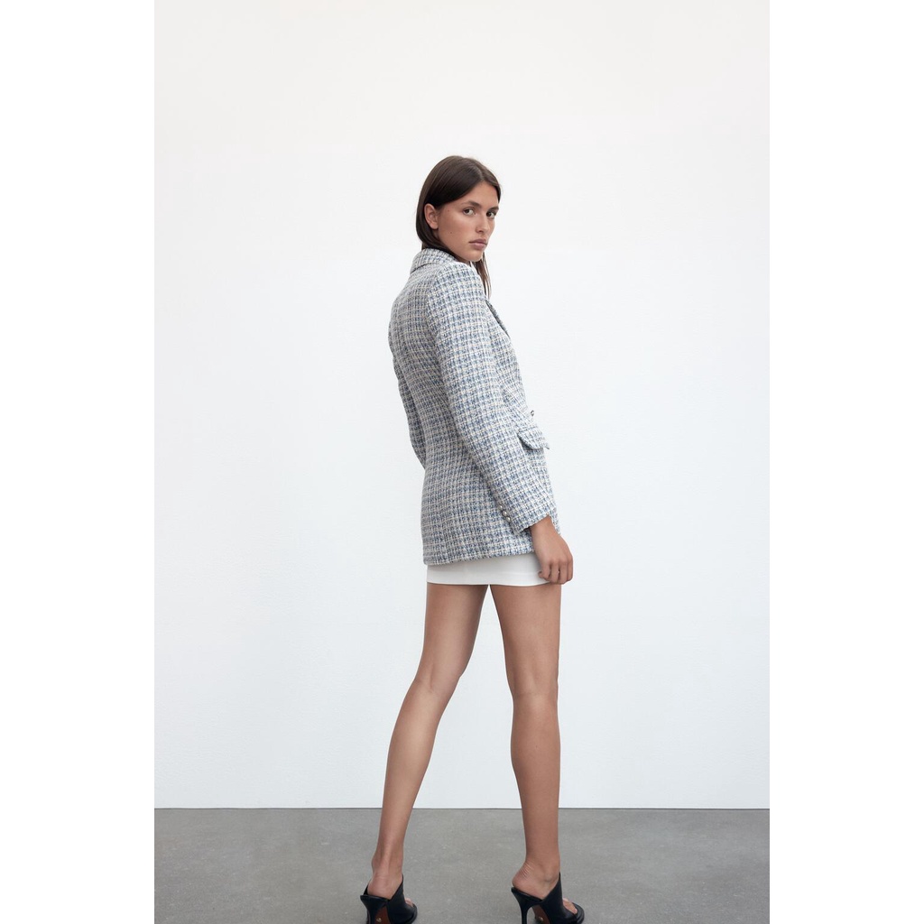 Áo Zara khoác dạ tweed cao cấp có 2 màu AK2MG93N10