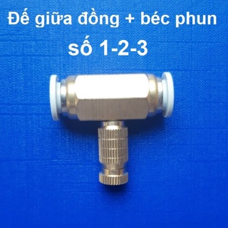 Bộ đế giữa đồng kèm béc phun sương làm mát số 1, số 2, số 3