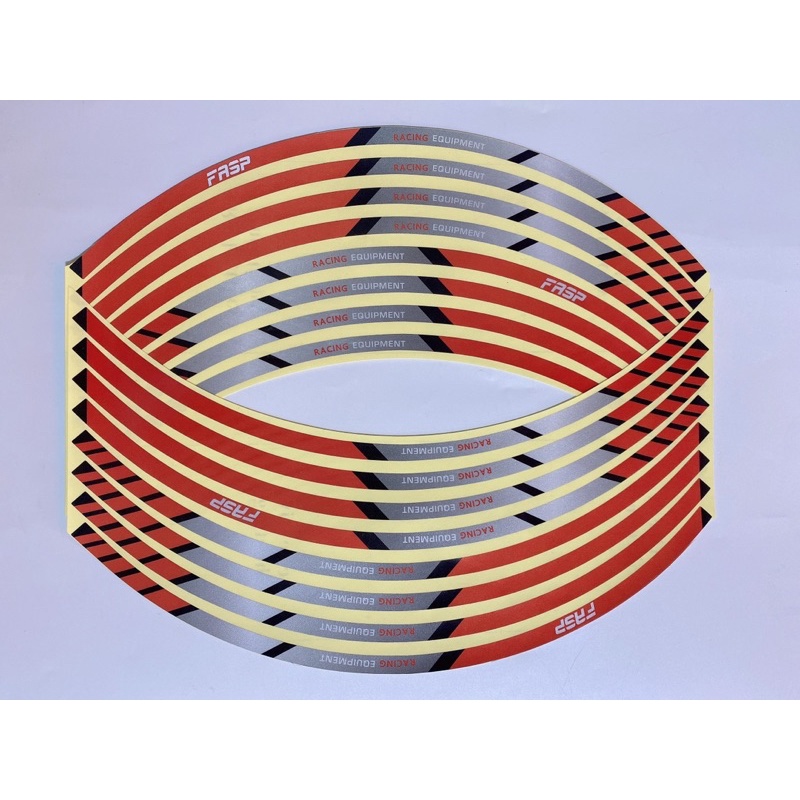 Tem dán vành xe 18inch sắc màu