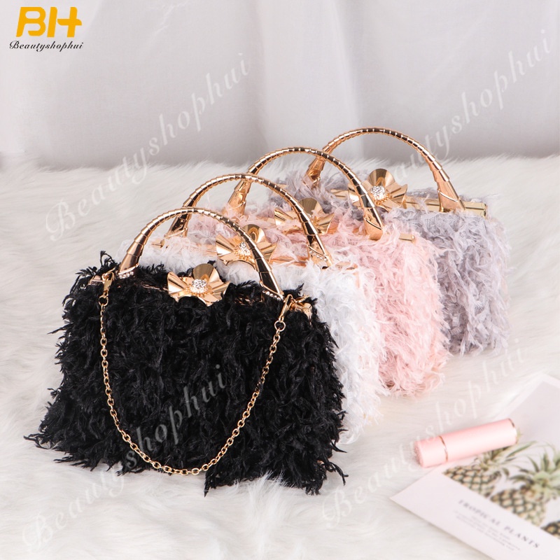 Túi Xách Lông Vũ 2022 Thời Trang Dành Cho Nữ