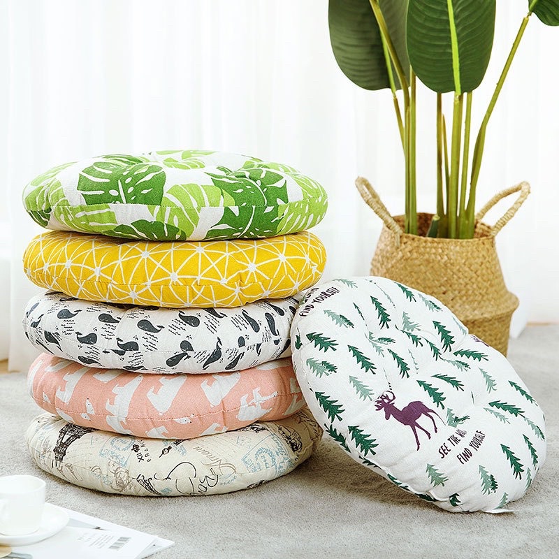 Nệm lót ghế văn phòng Winwin phong cách vintage, đệm ngồi phòng khách xinh xắn