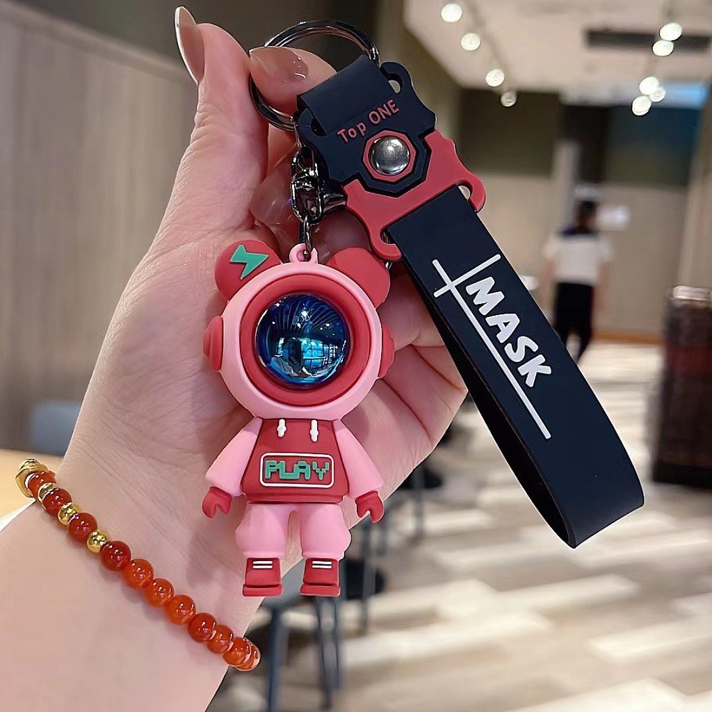 Móc Khóa Phi Hành Gia Thỏ Mặt Nạ Gấu Bear Sky Hot Trend Phụ Kiện Túi Xách Dobi M4