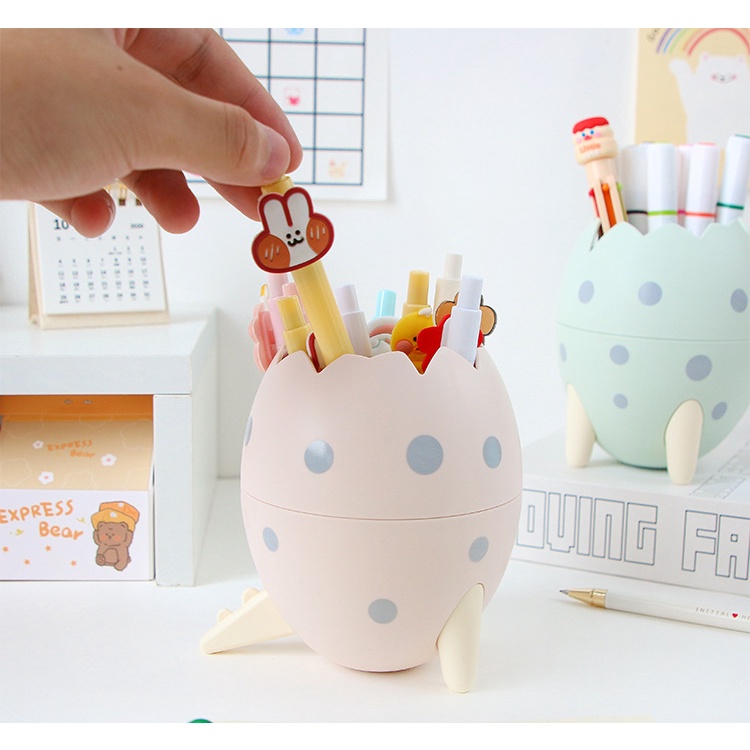 Trứng decor, hộp đựng bút,nhựa cao cấp phong cách dễ thương
