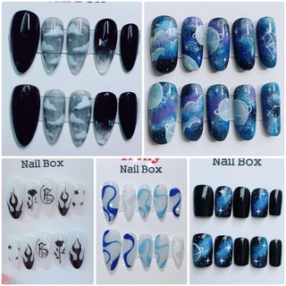 Nail Box Móng úp thiết kế đen huyền bí