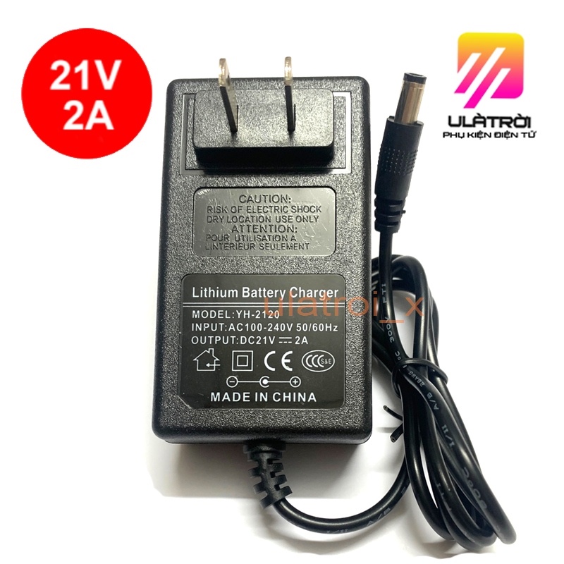Sạc pin 5s 21V 2A chuyên sạc cho pin Li-ion 3.7V 18V có đèn báo nguồn giá tốt