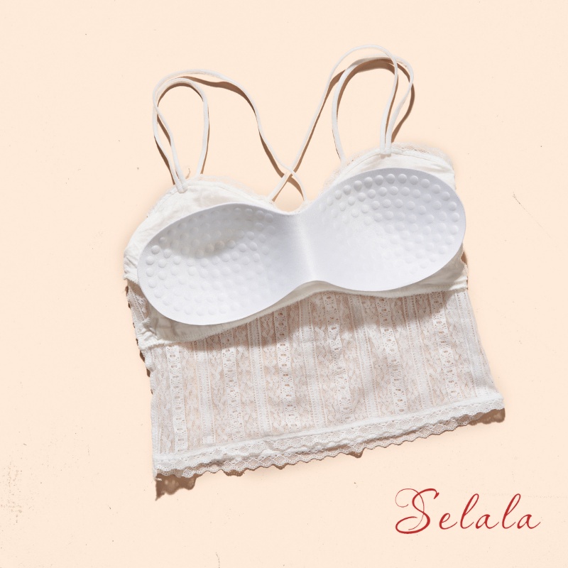 Áo Hai Dây Ren Selala Croptop  Thiết Kế Dây Đan Lưng Sexy Quyến Rũ 2S07
