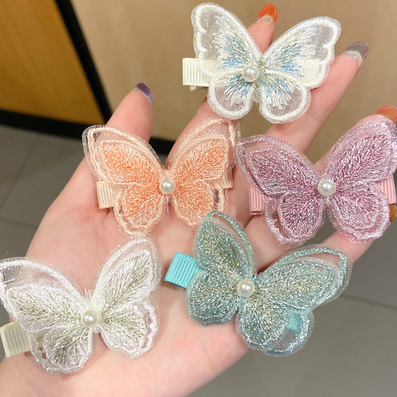 Kẹp tóc trang trí hình bướm xinh xắn phong cách Hàn Quốc cho nữ