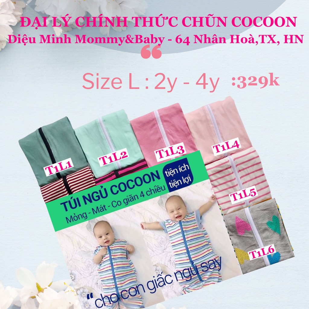 Túi ngủ Chũn Cocoon 1 lớp size L (Đại lý chính thức)
