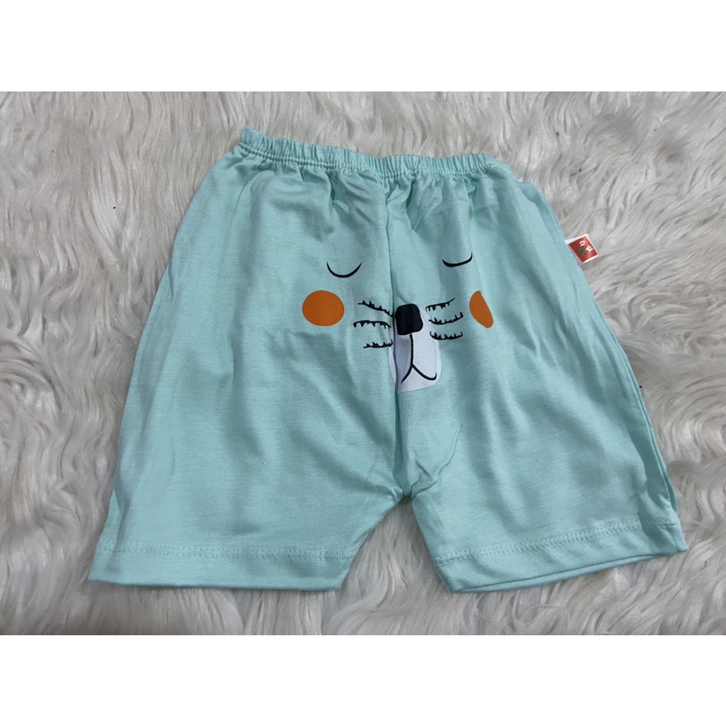 Quần đùi chục K.Woo in hình động vật cute cho bé trai và bé gái chất thun lạnh thông hơi thoáng mát