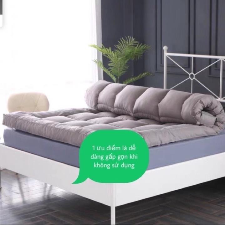 Tấm nệm Topper xuất nhật loại dày êm , Đệm tấm Topper êm mềm loại dày 7cmx5 thiết kế cao cấp nhỏ gọn