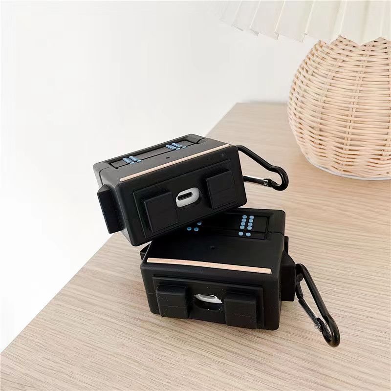 Vỏ Bảo Vệ Hộp Sạc Tai Nghe bluetooth Không Dây Airpods 3/1/2 pro Bằng Silicon Họa Tiết Hoạt Hình robot 3D Dễ Thương