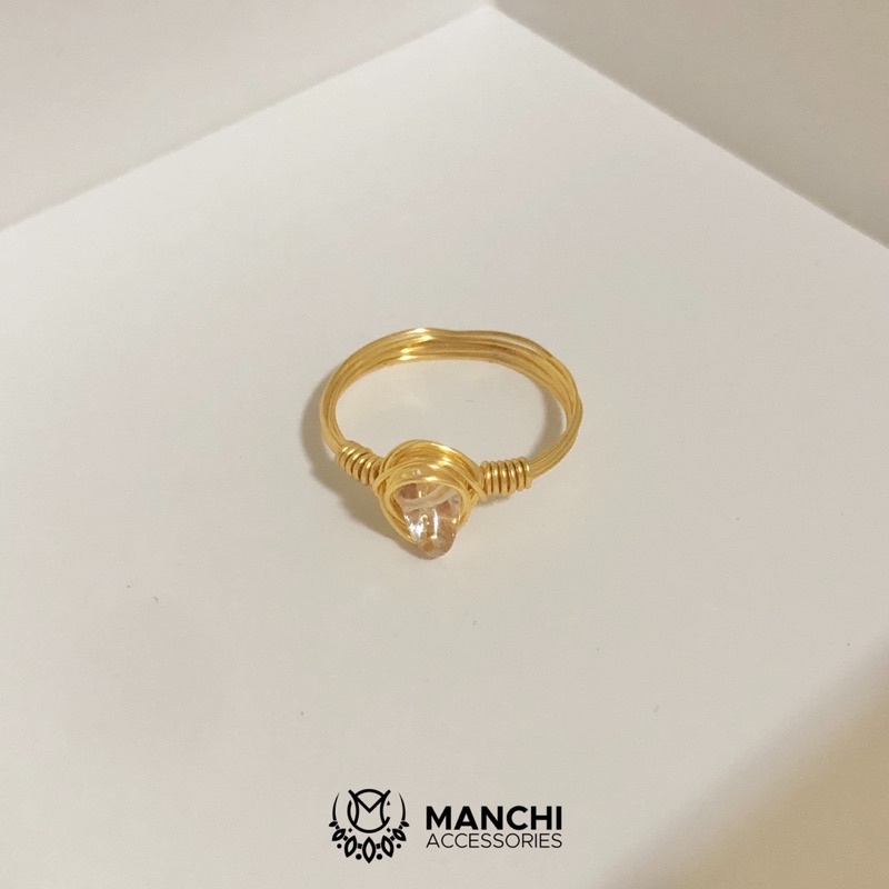 Nhẫn đá Clear Quartz handmade