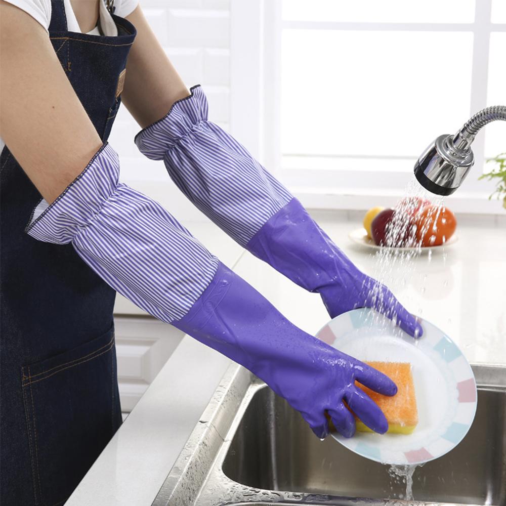 Găng Tay Rửa Chén Dày Dặn Chống Thấm Nước Tiện Dụng