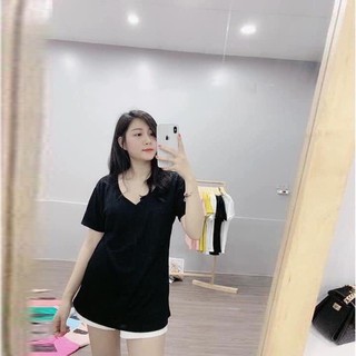 Áo Phông Nữ 💖FREESHIP💖 Áo Thun Nữ Cổ Tim kiểu dáng mới