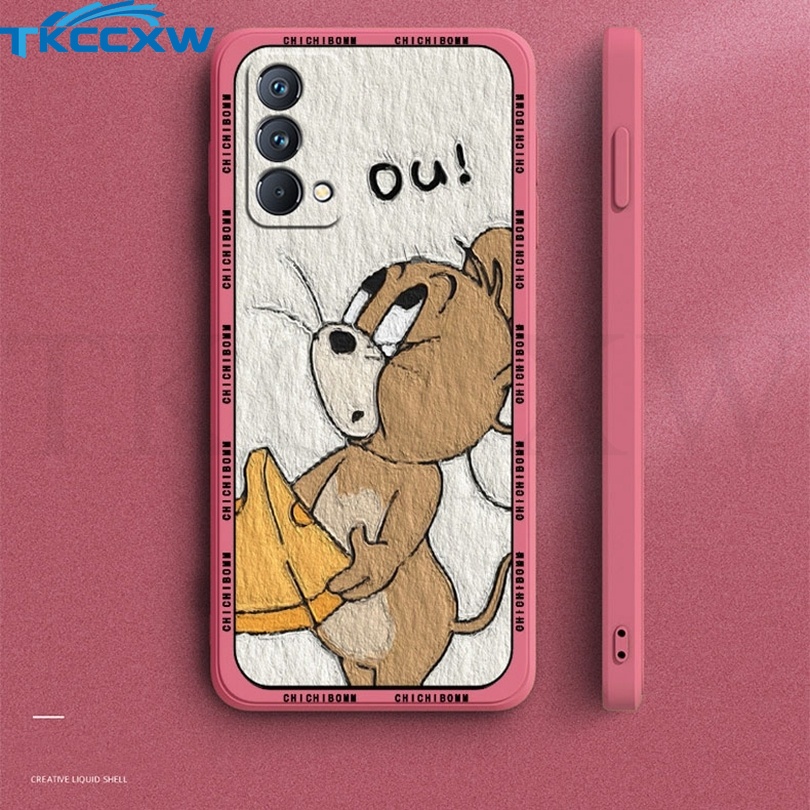 Ốp Điện Thoại Silicon Góc Vuông Mềm Chống Sốc Họa Tiết Hoạt Hình Cho Realme Q5 Q5i Q3s Q3t Q3i Q3 Pro