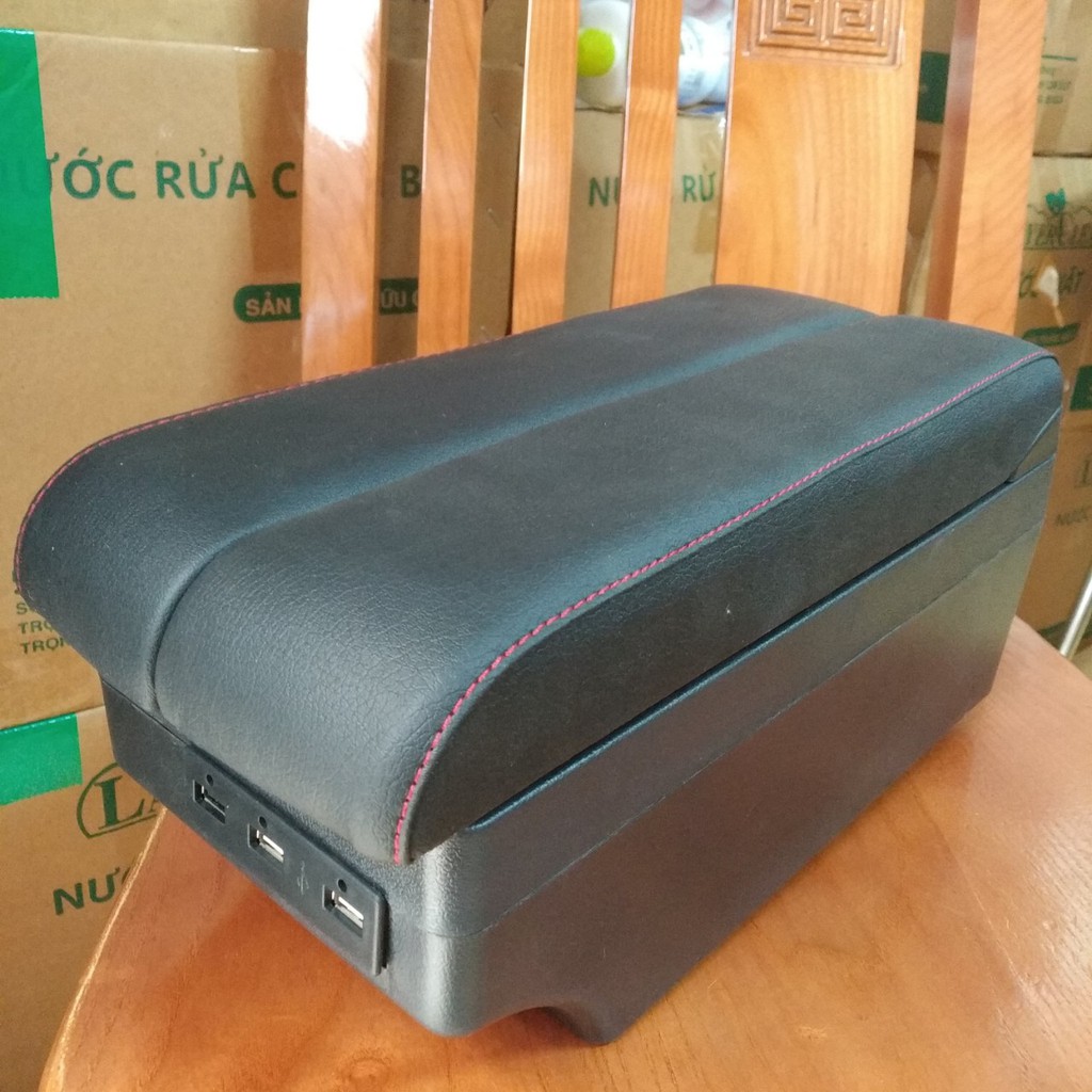 Hộp tỳ tay xe MAZDA 2 - MAZDA 2S - 6 CỔNG USB - MẪU GIỐNG TRÊN CÁC XE CAO CẤP