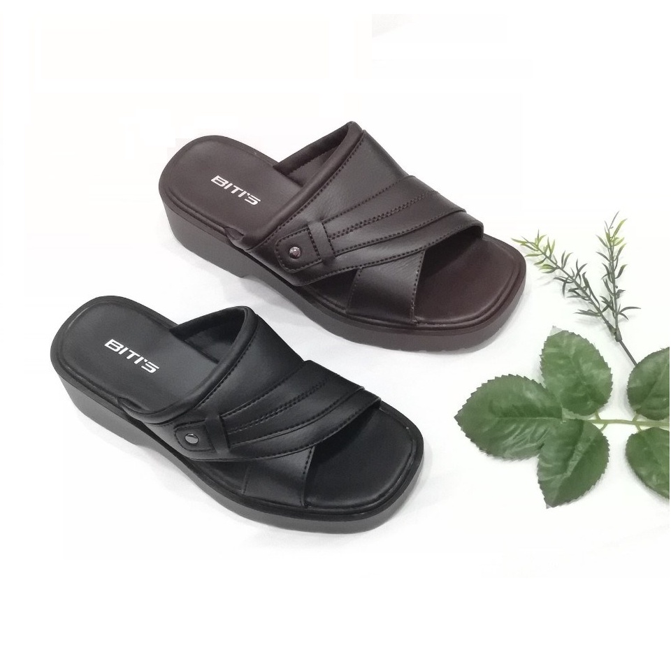 Sandal nam BTIS ❤️FREESHIP❤️ Dép quai hậu trung niên quai da đế cao SDM237000