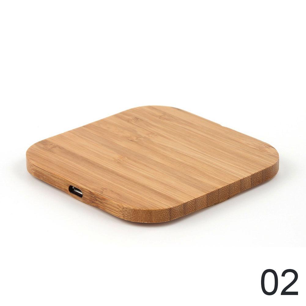 Bộ sạc không dây Qi di động Tấm sạc bằng gỗ mỏng cho bộ sạc điện thoại không dây Apple iPhone 8 Plus X