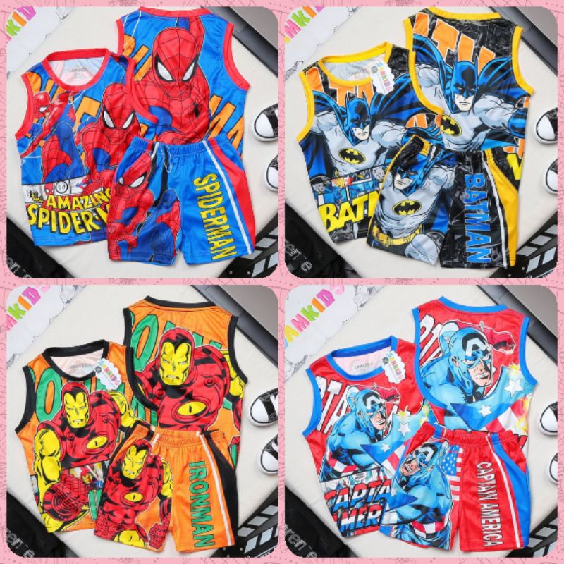 Bộ Siêu Nhân Sát Nách Hè Cho Bé Trai