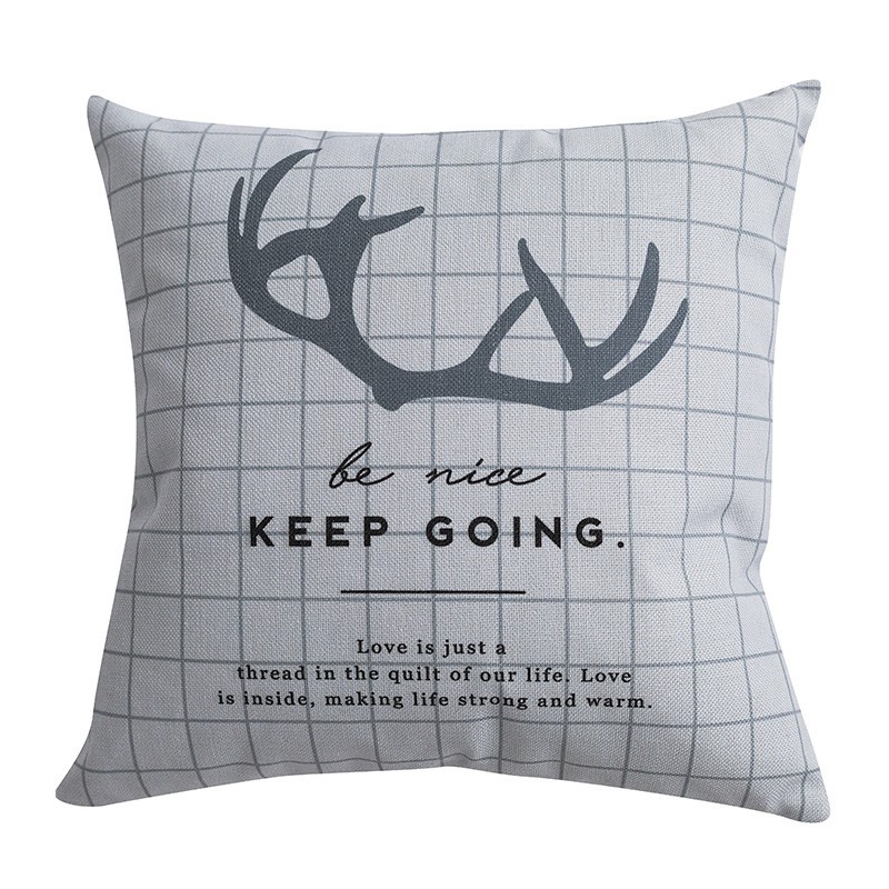 Vỏ gối vuông in hình đẹp mắt cho trang trí sofa phòng khách | BigBuy360 - bigbuy360.vn