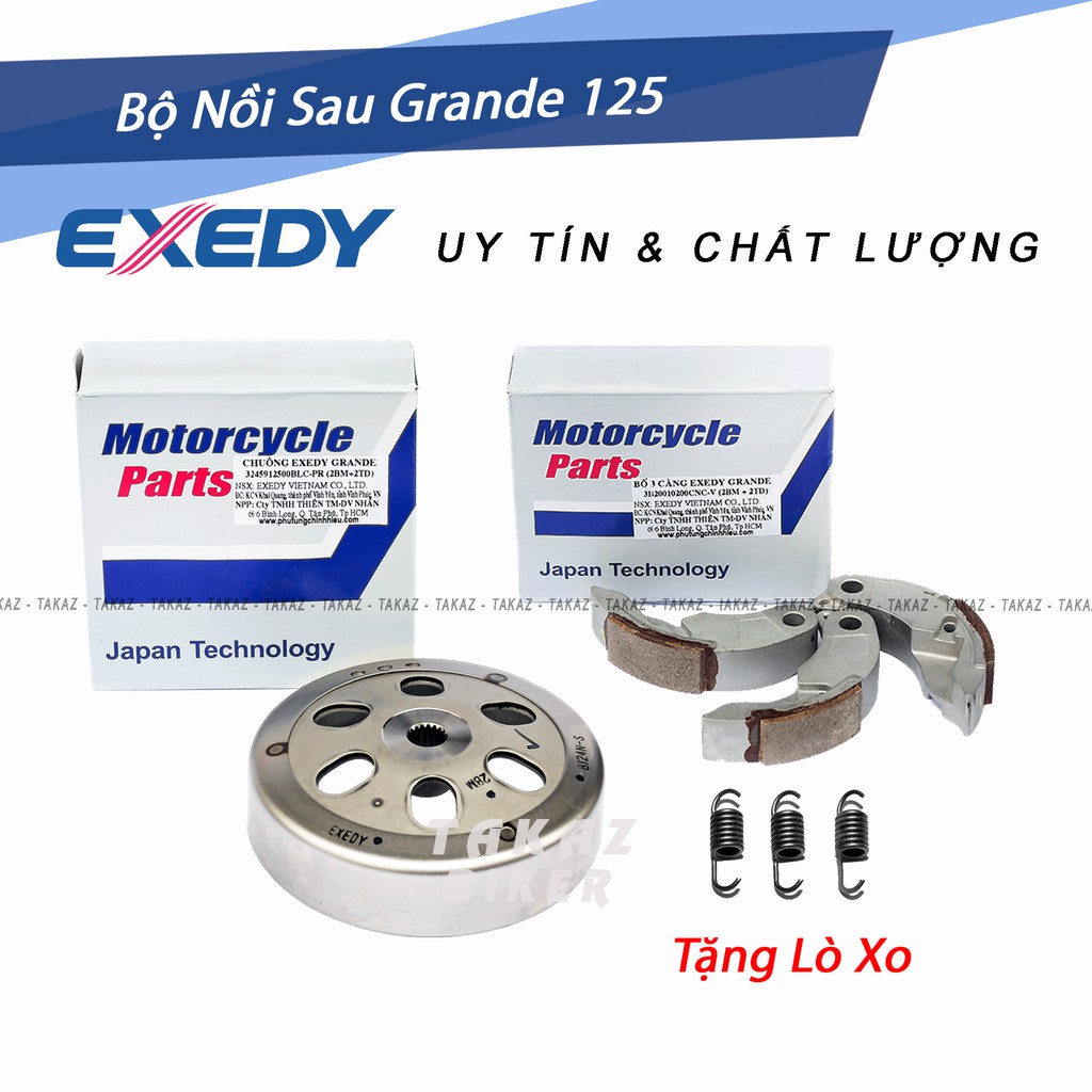 [ Grande và Acruzo ] Bộ Nồi Sau Xe Grande và Acruzo - Exedy Công Nghệ Japan