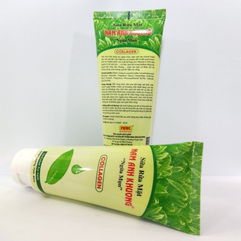 Sữa rữa mặt Collagen ngừa mụn trắng da Nam Anh Khương 100ml | BigBuy360 - bigbuy360.vn