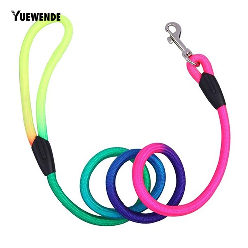 Dây Nylon Dắt Thú Cưng Đi Dạo Màu Cầu Vồng