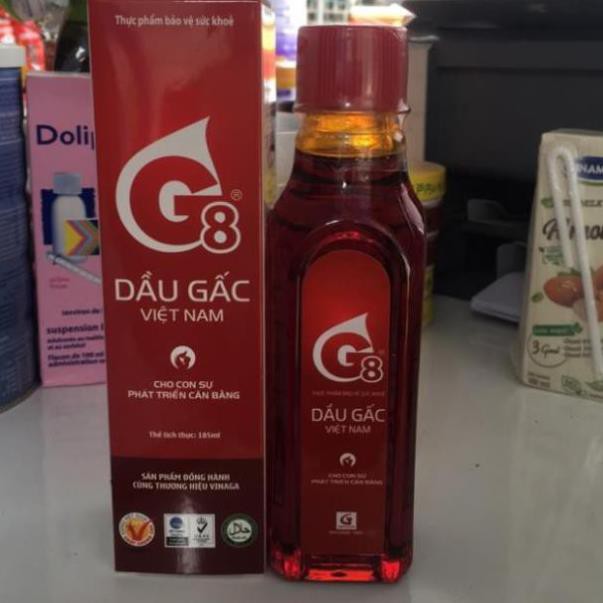 Dầu gấc G8 loại 185ml.