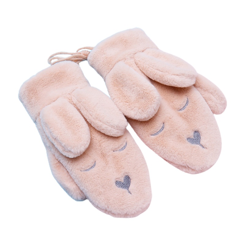 Găng Tay Giữ Ấm Hình Tai Thú Hoạt Hình Dễ Thương