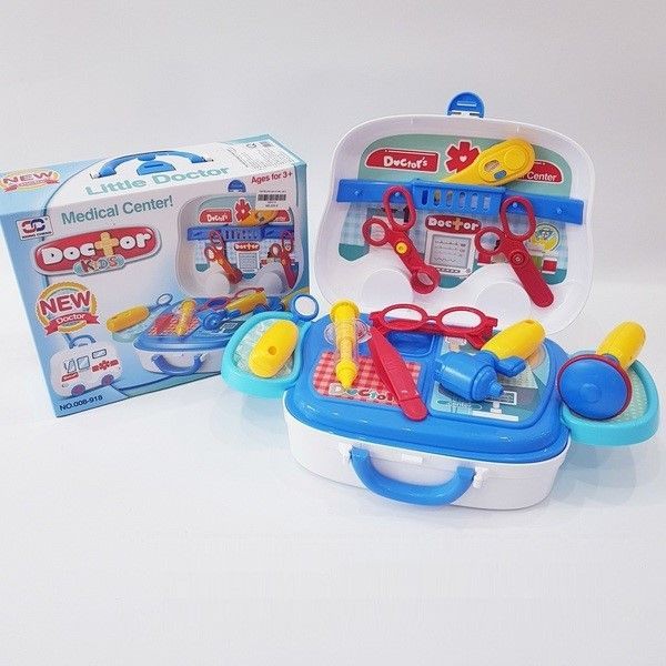 Vali đồ chơi bác sỹ màu xanh Toys House 008-918 - đồ chơi bác sỹ cho bé/ đồ chơi bé trai/ bé gái - đồ chơi giáo dục sớm