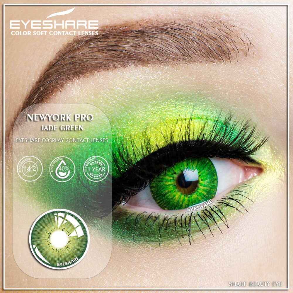 Cặp kính áp tròng NEWYORK PRO EYESHARE nhiều màu tùy chọn thời trang cao cấp