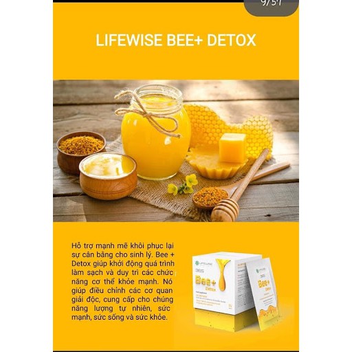 Thực Phẩm Lifewise #365 Bee+ Detox - Duy trì và làm sạch các chức năng cơ thể - Hộp 14 gói