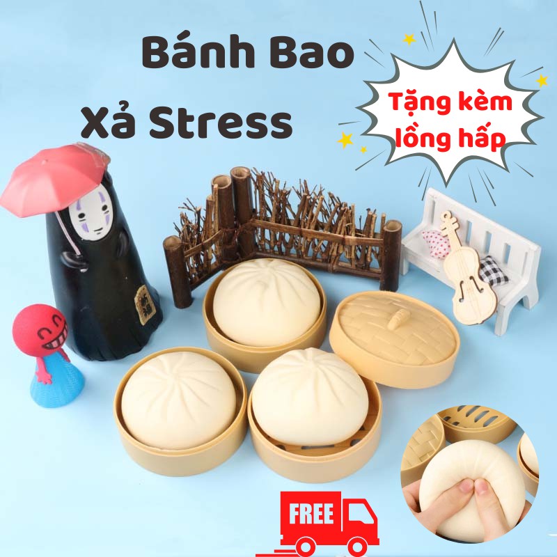 Bánh Bao, Bánh Bao Đồ Chơi Mềm Dẻo Xả Stress Siêu Tốt - AUTO BEN