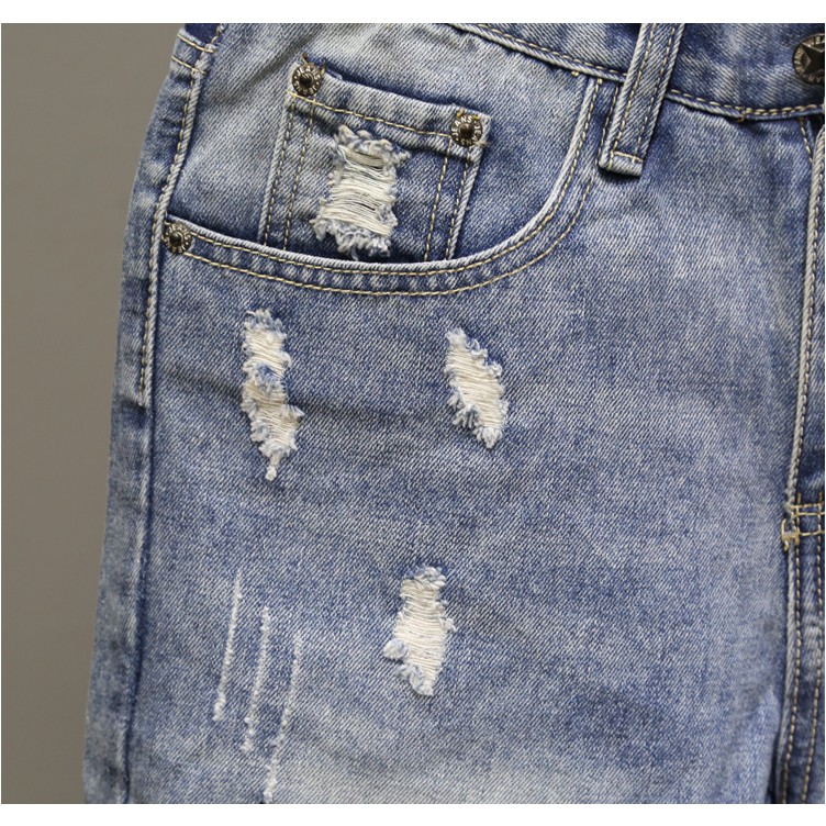 Quần Short Nam VNXK SH255JM Short Jean Nam Xanh Họa Tiết mẫu hót trẻ trung (44-70KG) | BigBuy360 - bigbuy360.vn