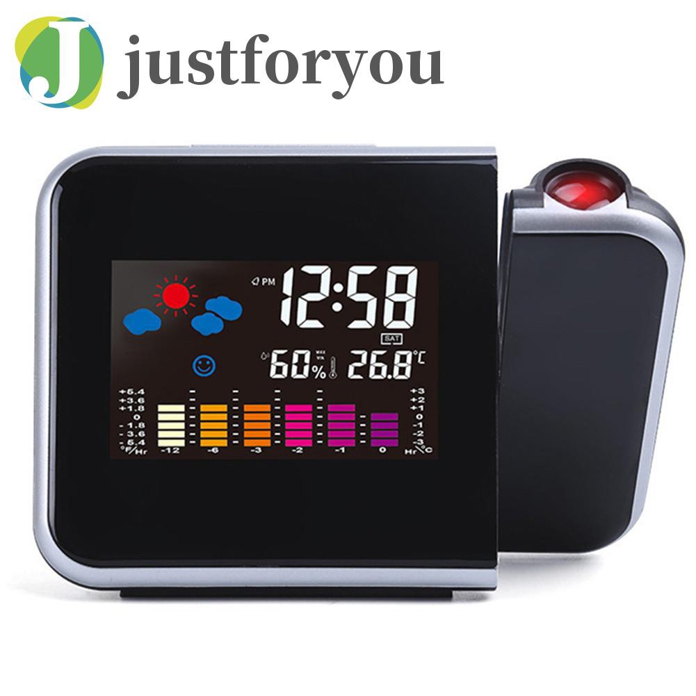 Justforyou Electronic Clock Weather Forecast Weather Projection Clock