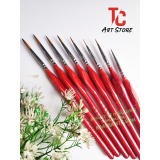 Bộ 9 Cây cọ tỉa, đi nét ( Cọ 3 cạnh)