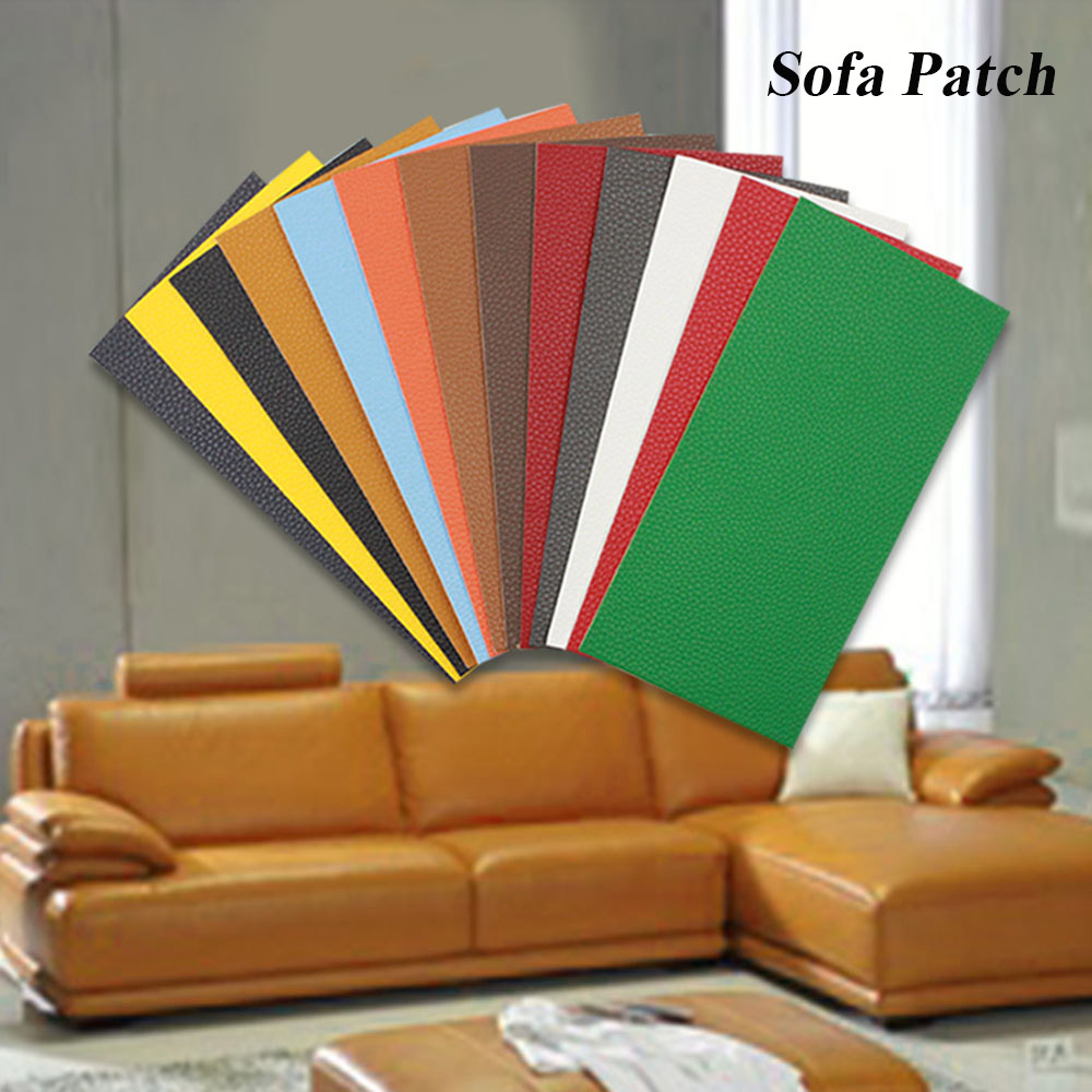 Miếng dán trang trí ghế sofa bằng vải PU tự dính đa dạng màu sắc