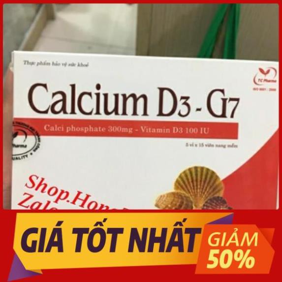 Calcium D3 - G7 bổ sung canxi, sắt, kẽm, mazê cho mẹ bầu, cung cấp vitamin cho cơ thể